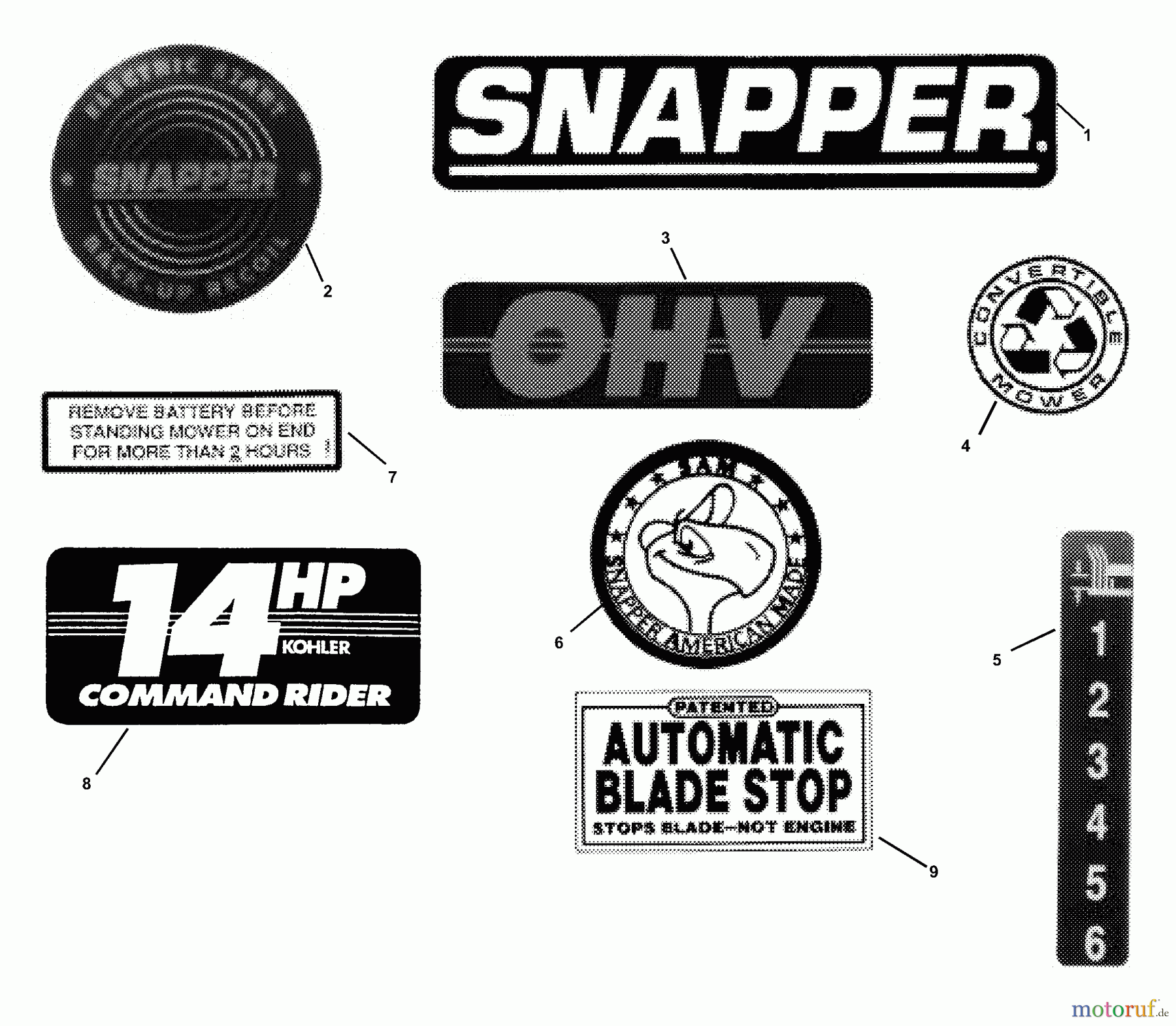 Snapper Zubehör. Rasenmäher 7060947 - Snapper Bag N-Wagon, 30 Bushel E250816BE 25
