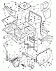 Snapper 7060947 - Bag N-Wagon, 30 Bushel E281216BE 28" 12 HP Rear Engine Rider European Series 16 Ersatzteile Main Case (Hinged Seat Mount)