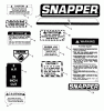 Snapper 7060947 - Bag N-Wagon, 30 Bushel 26659BE 26" 6.5 HP Rear Engine Rider Series 9 Ersatzteile Decals