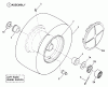Snapper 7060947 - Bag N-Wagon, 30 Bushel ELT120G33AB (80476) 33" 12 HP Euro Tractor Series "A" Ersatzteile Wheels - Front