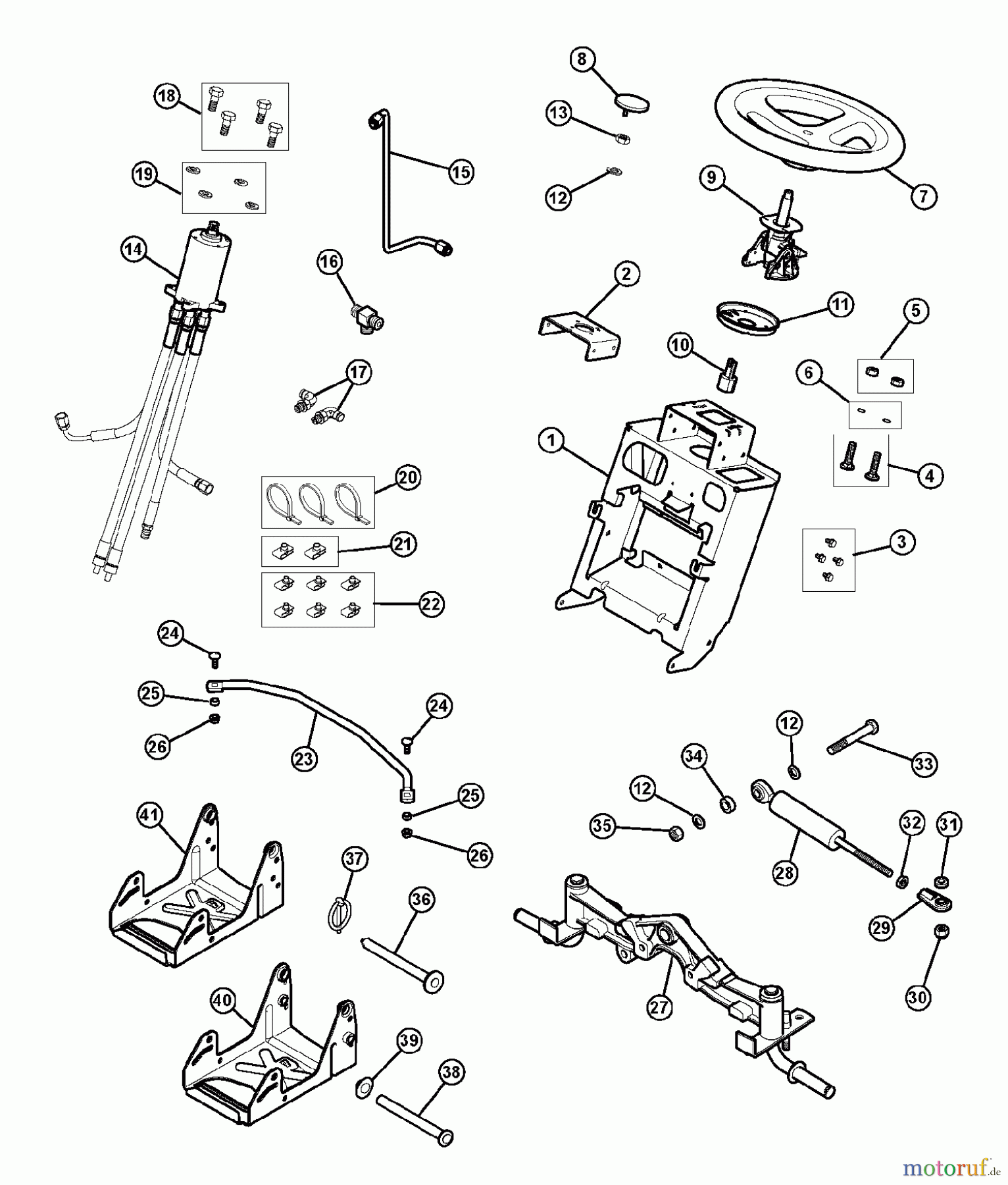 Snapper Zubehör. Rasenmäher 1687286 - Snapper Power Steering Conversion Kit Power Steering Conversion Kit