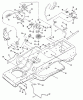 Snapper LT140H38ABV (80561) - 38" Lawn Tractor, 14 HP, Hydro Drive, Series A Ersatzteile Blade Engagement & Transmission Controls