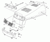 Snapper LT140H38ABV (80561) - 38" Lawn Tractor, 14 HP, Hydro Drive, Series A Ersatzteile Hood, Bumper, & Components