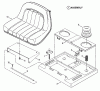 Snapper LT140H38ABV (80561) - 38" Lawn Tractor, 14 HP, Hydro Drive, Series A Ersatzteile Seat, Support Components