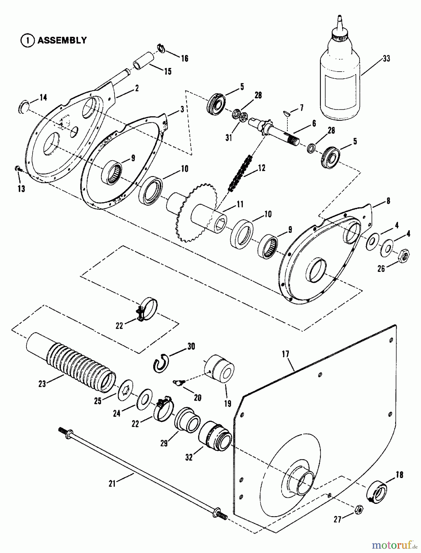 Snapper Zubehör. Rasenmäher 7060947 - Snapper Bag N-Wagon, 30 Bushel 300915BE Rear Engine Rider Series 15 Chain Case, L.H. Fender