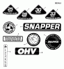 Snapper 7060947 - Bag N-Wagon, 30 Bushel 250815BE Rear Engine Rider Series 15 Ersatzteile Decals (Part 1)