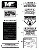 Snapper 7060947 - Bag N-Wagon, 30 Bushel 250815BE Rear Engine Rider Series 15 Ersatzteile Decals (Part 2)