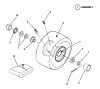 Snapper 7060947 - Bag N-Wagon, 30 Bushel EM250819BE 25" 8 HP European Rear Engine Rider "M" Ersatzteile Wheels - Front