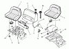 Snapper 7060947 - Bag N-Wagon, 30 Bushel 250816BE 25" 8 HP Rear Engine Rider Series 16 Ersatzteile Fuel Tank & Operators Seat