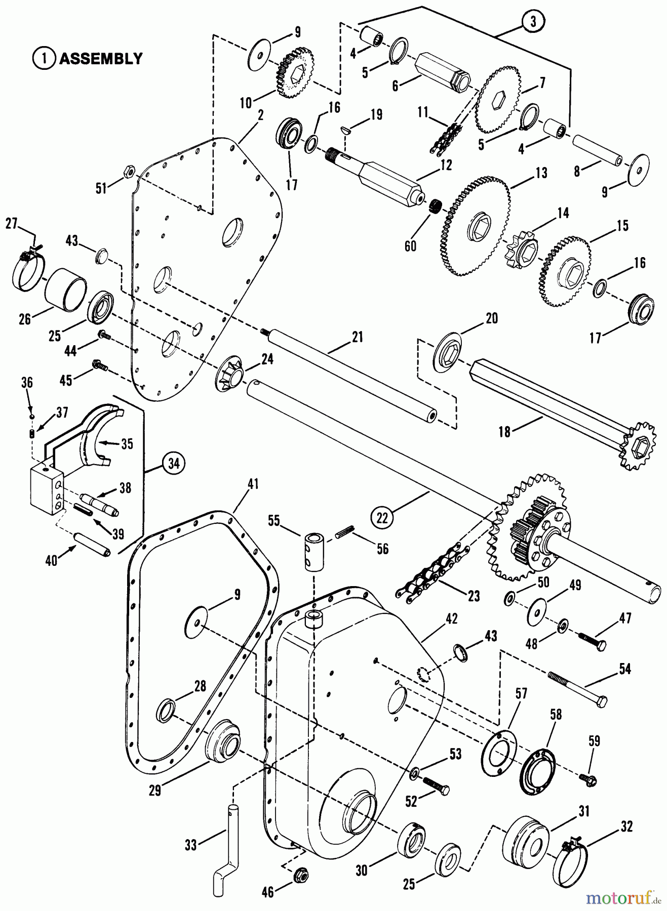 Snapper Zubehör. Rasenmäher 7060947 - Snapper Bag N-Wagon, 30 Bushel LT11001 11 HP Disc Drive Tractor Series 1 Transmission Assembly Parts
