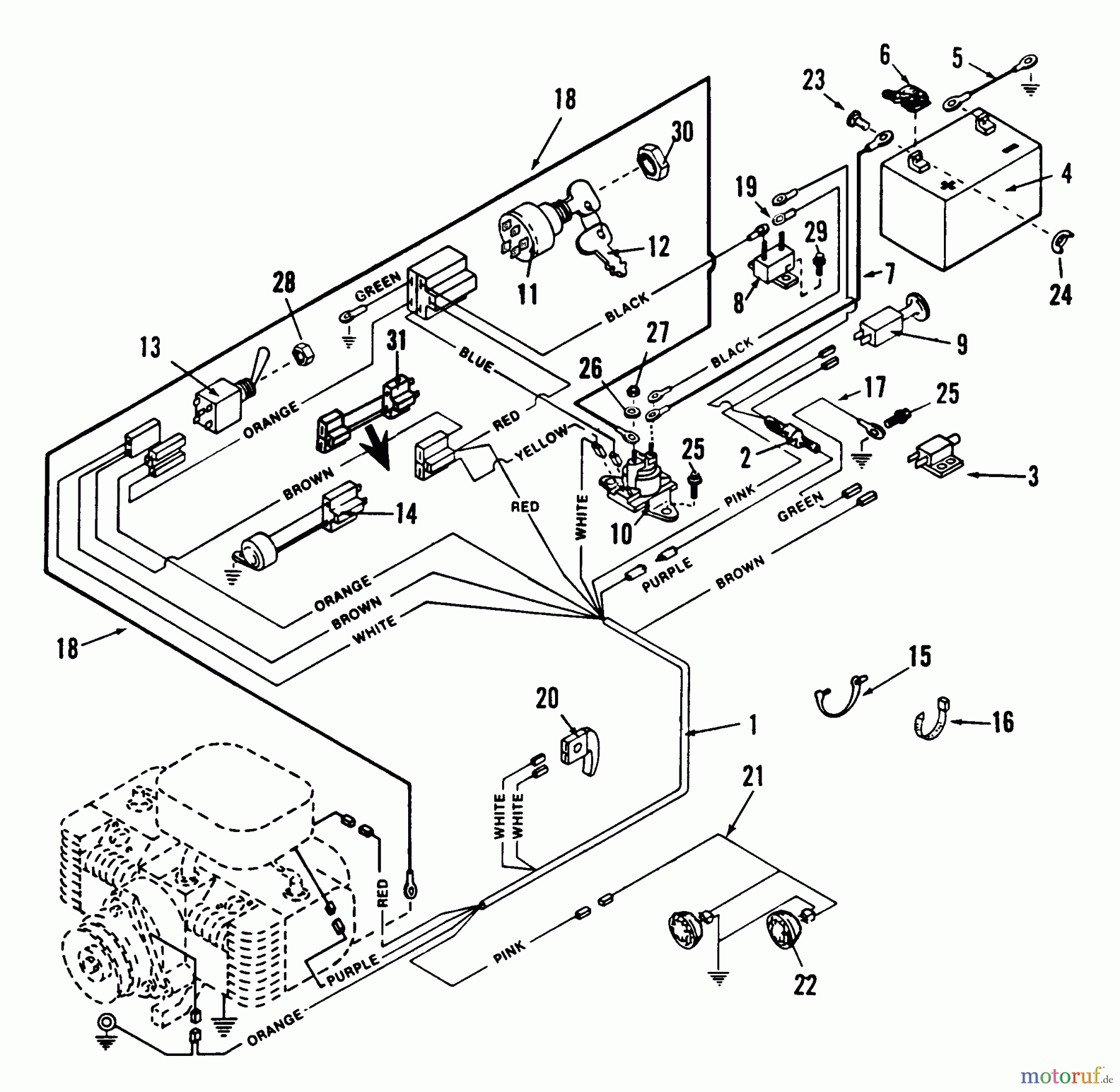 Snapper Rasen- und Gartentraktoren LT16002 - Snapper 16 HP Lawn Tractor, Disc Drive, Series 2 Electronic System Components