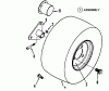 Snapper LT12412 - 41" Lawn Tractor, 12.5 HP, Disc Drive, Series 2 Ersatzteile Rear Wheels