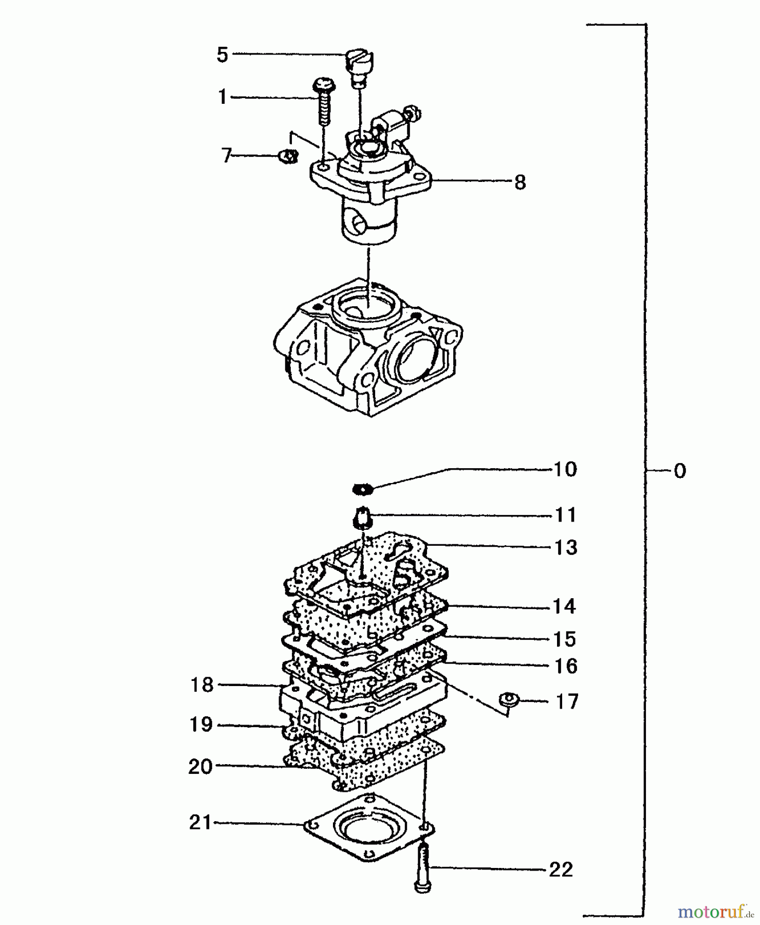  Tanaka Heckenscheeren THT-2120 - Tanaka Hedge Trimmer Carburetor ~R233951