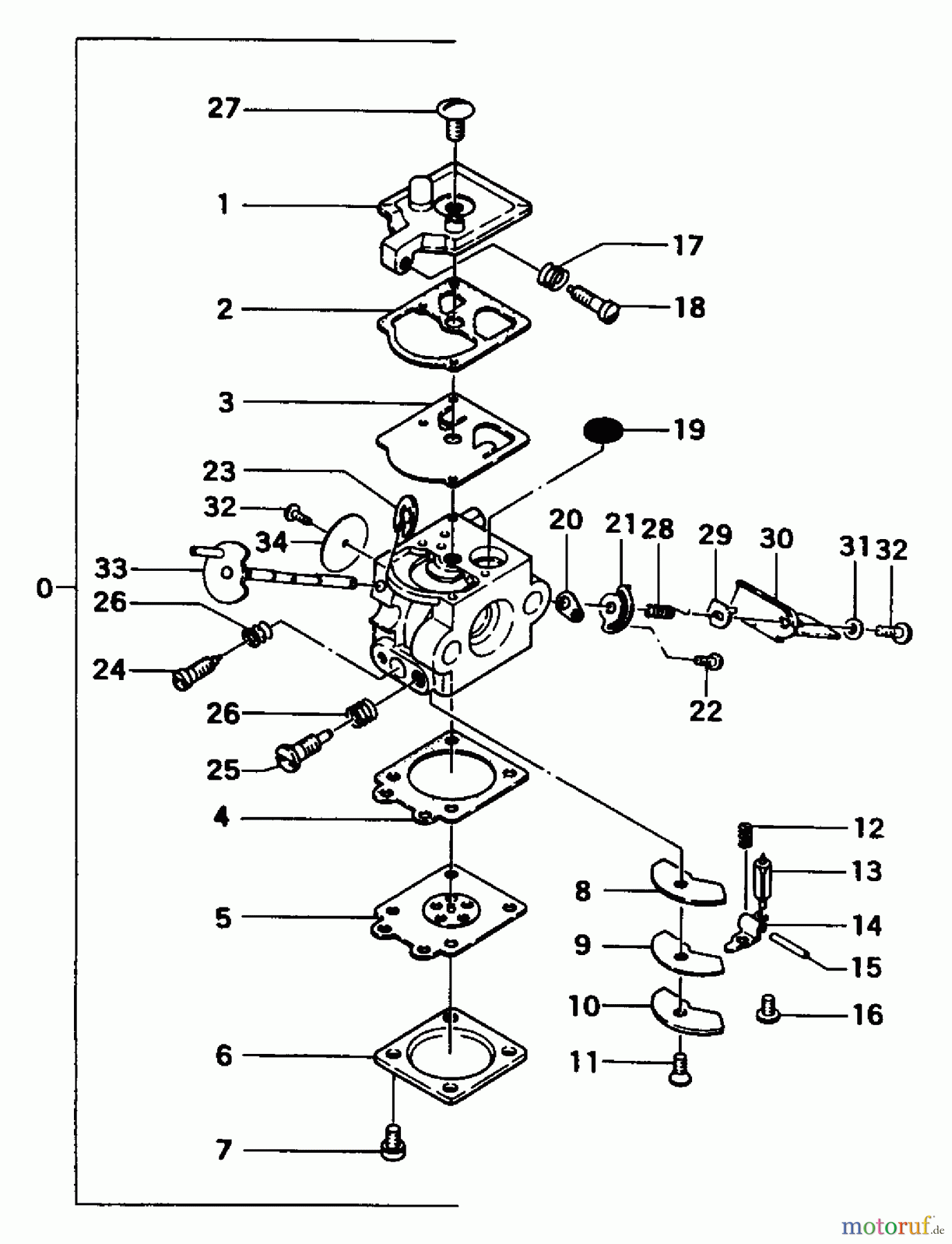  Tanaka Heckenscheeren THT-232 - Tanaka Hedge Trimmer Carburetor