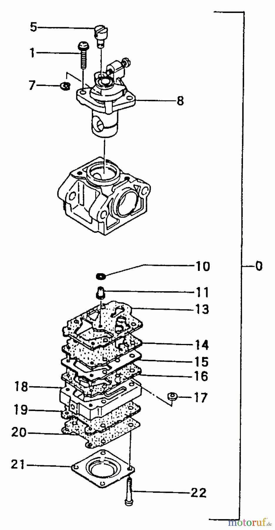Tanaka Heckenscheeren THT-240 - Tanaka Hedge Trimmer Carburetor