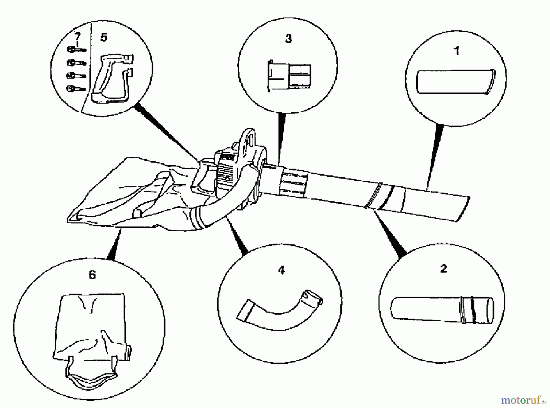 Tanaka Zubehör THV-200 - Tanaka Vacuum Attachment Handle ,Tubes, Bag