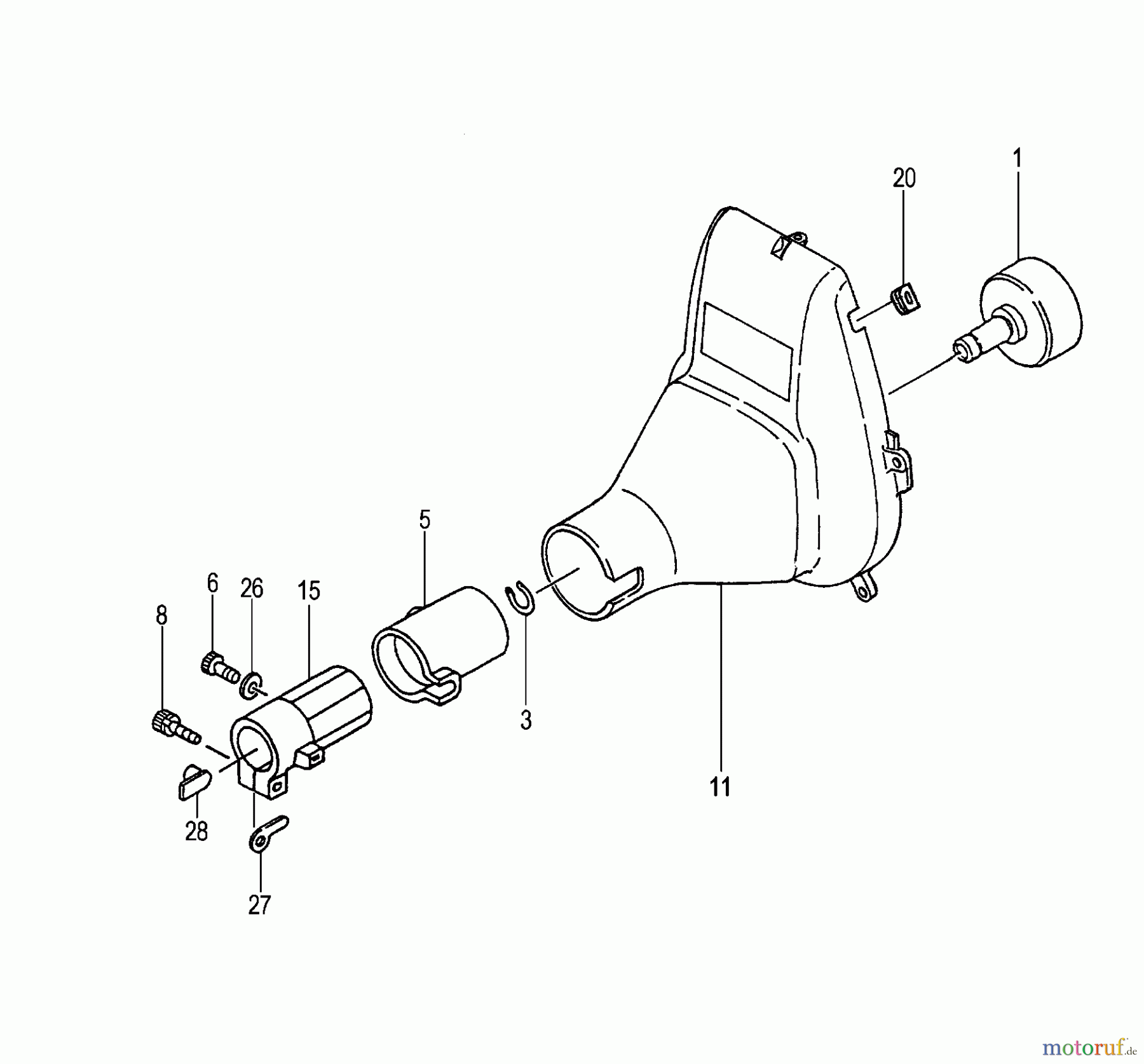  Tanaka Heckenscheeren TPH-270PF - Tanaka Articulating Pole Hedge Trimmer Fan Case, Clutch Drum