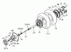 Tanaka Moby - X 24cc PowerBoard W/PureFire Engine Ersatzteile Rear Wheel, Sprocket & Brake Drum