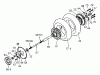 Tanaka Moby - X 25cc PowerBoard Ersatzteile Rear Wheel, Sprocket & Brake Drum