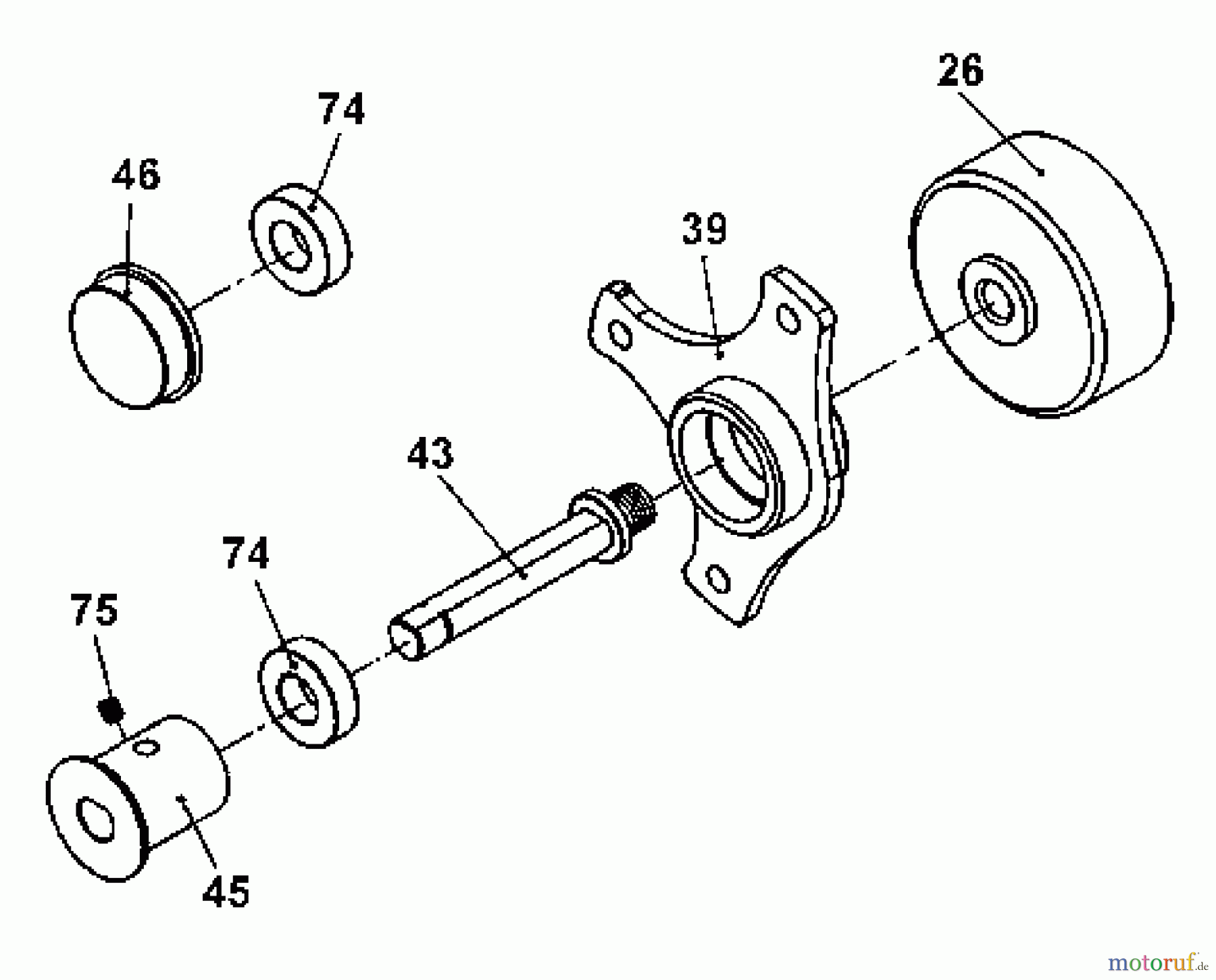  Tanaka Sonstiges Moby - Tanaka X 26cc PowerBoard Clutch Shaft & Clutch Drum