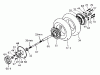 Tanaka Moby - X 26cc PowerBoard Ersatzteile Rear Wheel, Sprocket & Brake Drum