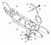 Tanaka PB-SE802 - Moby 35cc PowerBoard Ersatzteile Frame, Rear Brake & Kick Stand