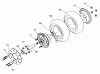 Tanaka PB-SE802 - Moby 35cc PowerBoard Ersatzteile Front Wheel & Brake Disk