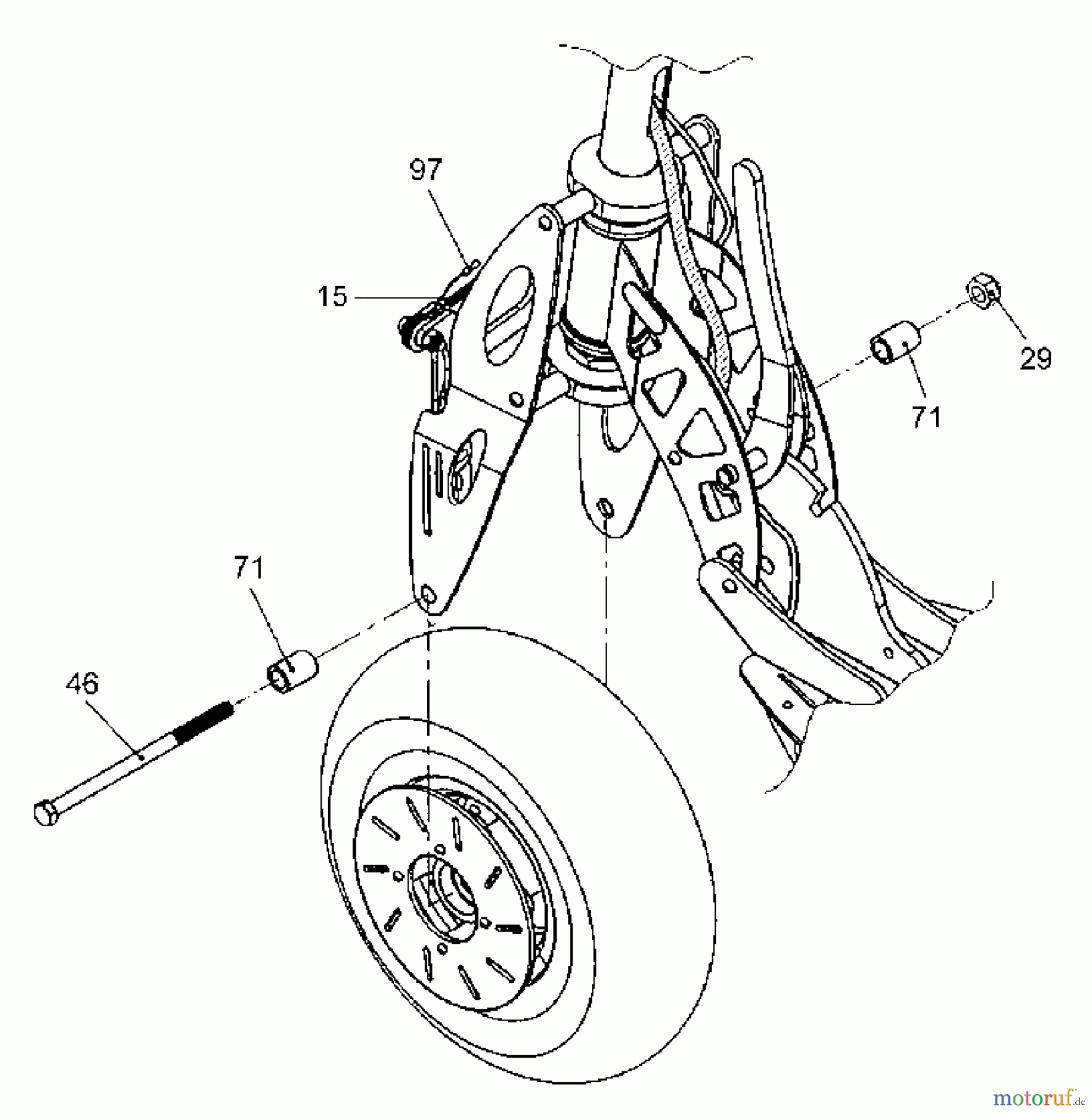  Tanaka Sonstiges PB-SE802 - Tanaka Moby 35cc PowerBoard Front Wheel Mounting Hardware