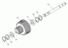 Tanaka PB-SE803 - Moby-XL 40cc PowerBoard Ersatzteile Sprocket & Drive Shaft