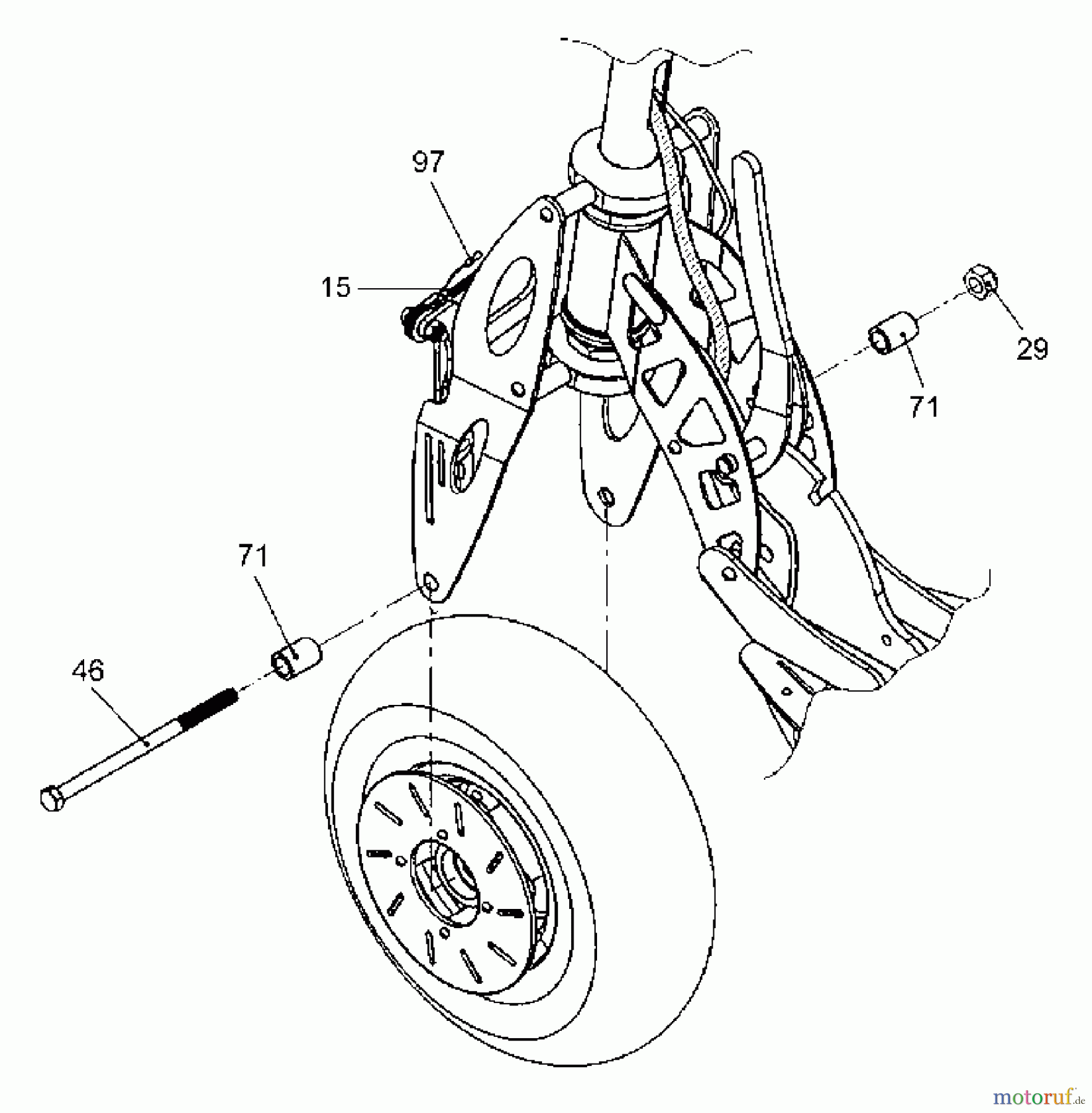 Tanaka Sonstiges PB-SE833 - Tanaka Moby 33cc PowerBoard Front Wheel Mounting Hardware