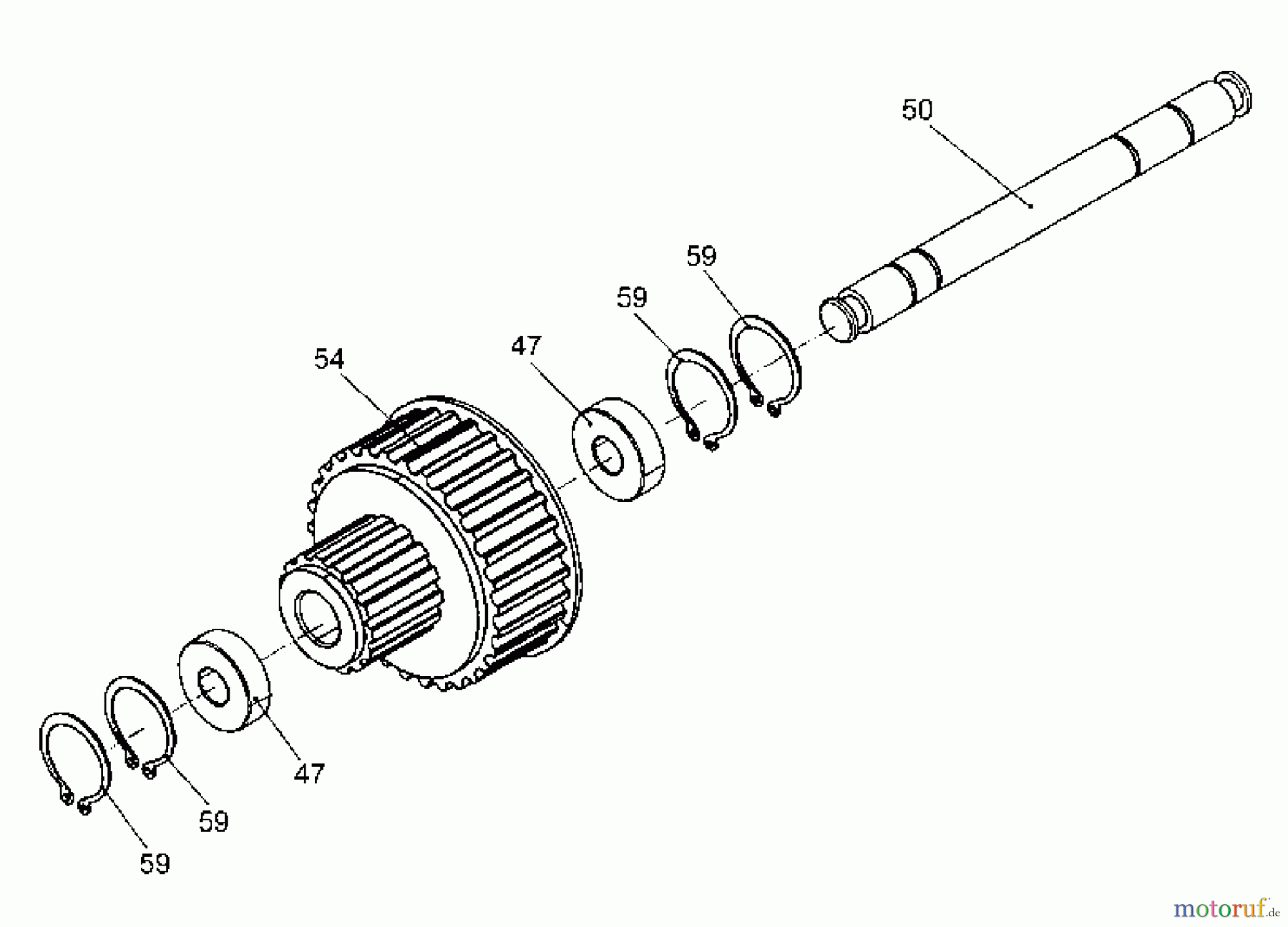 Tanaka Sonstiges PB-SE833 - Tanaka Moby 33cc PowerBoard Sprocket & Drive Shaft