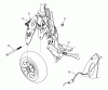 Tanaka PB-SM806 - 450 Watt Electric PowerBoard Ersatzteile Front Wheel Mounting Hardware