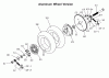 Tanaka PB-SM806 - 450 Watt Electric PowerBoard Ersatzteile Rear Wheel, Sprocket & Adjusters, Version 2