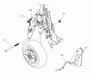 Tanaka PB-SM809-HD - 550 Watt Electric PowerBoard Ersatzteile Front Axle & Brake Cable End