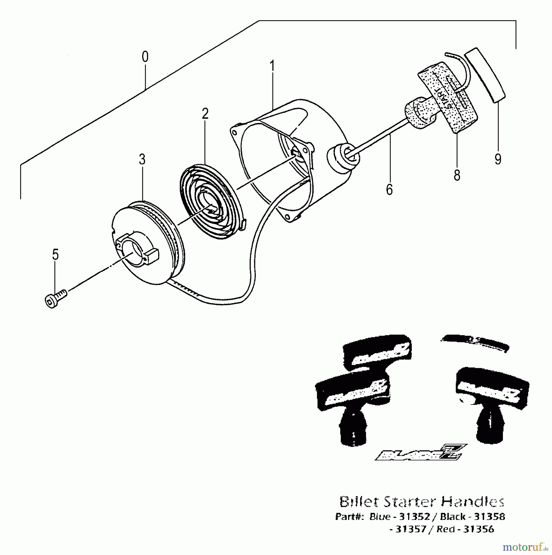  Tanaka Sonstiges TPB-350GX - Tanaka 35cc PowerBoard Recoil Starter