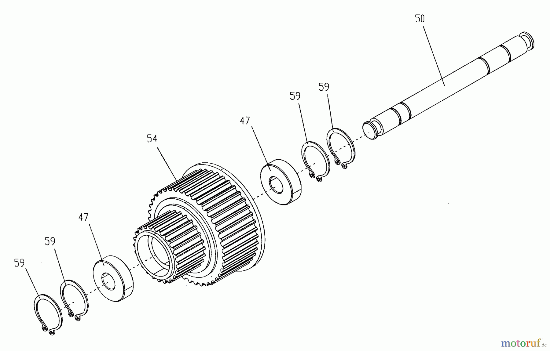  Tanaka Sonstiges TPB-350GX - Tanaka 35cc PowerBoard Sprocket & Drive Shaft