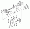 Tanaka TPB-400GX - 40cc PowerBoard Ersatzteile Crankcase, Flywheel, Starter Pulley