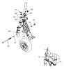 Tanaka TPB-400GX - 40cc PowerBoard Ersatzteile Shocks & Front Wheel Mounting Hardware