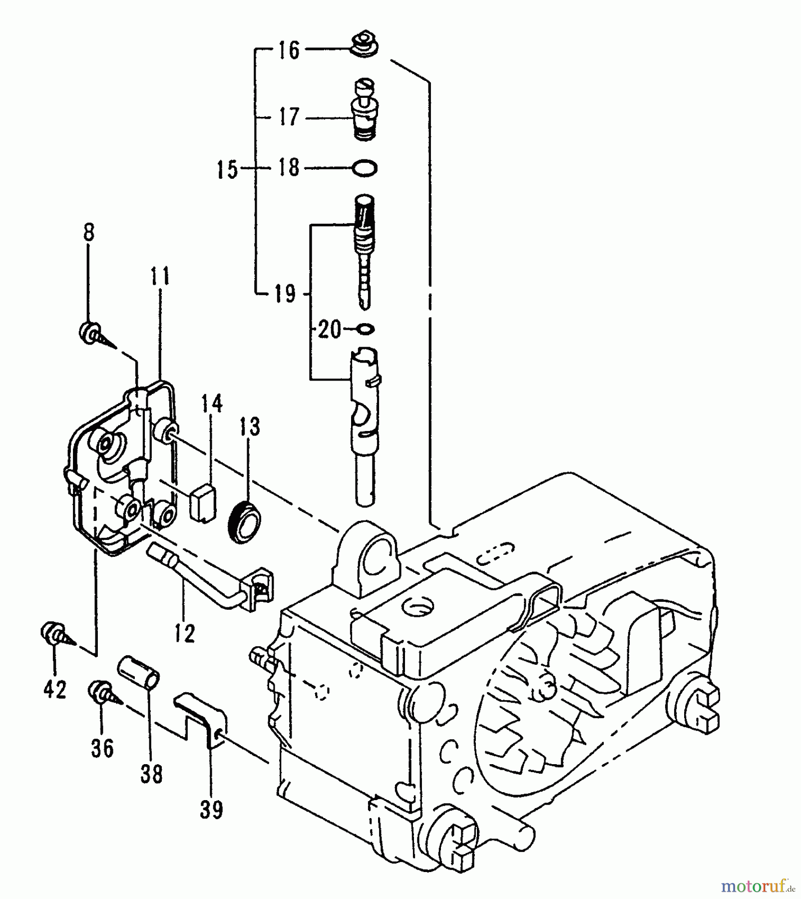 Tanaka Motorsägen ECS-3351 - Tanaka Chainsaw Oil Pump