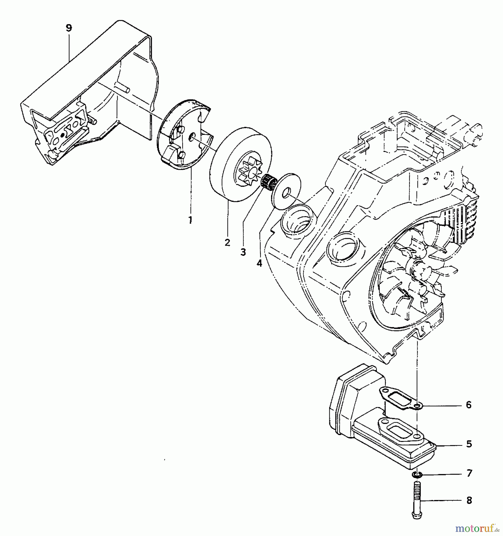 Tanaka Motorsägen ECS-35 - Tanaka Chainsaw Clutch & Muffler