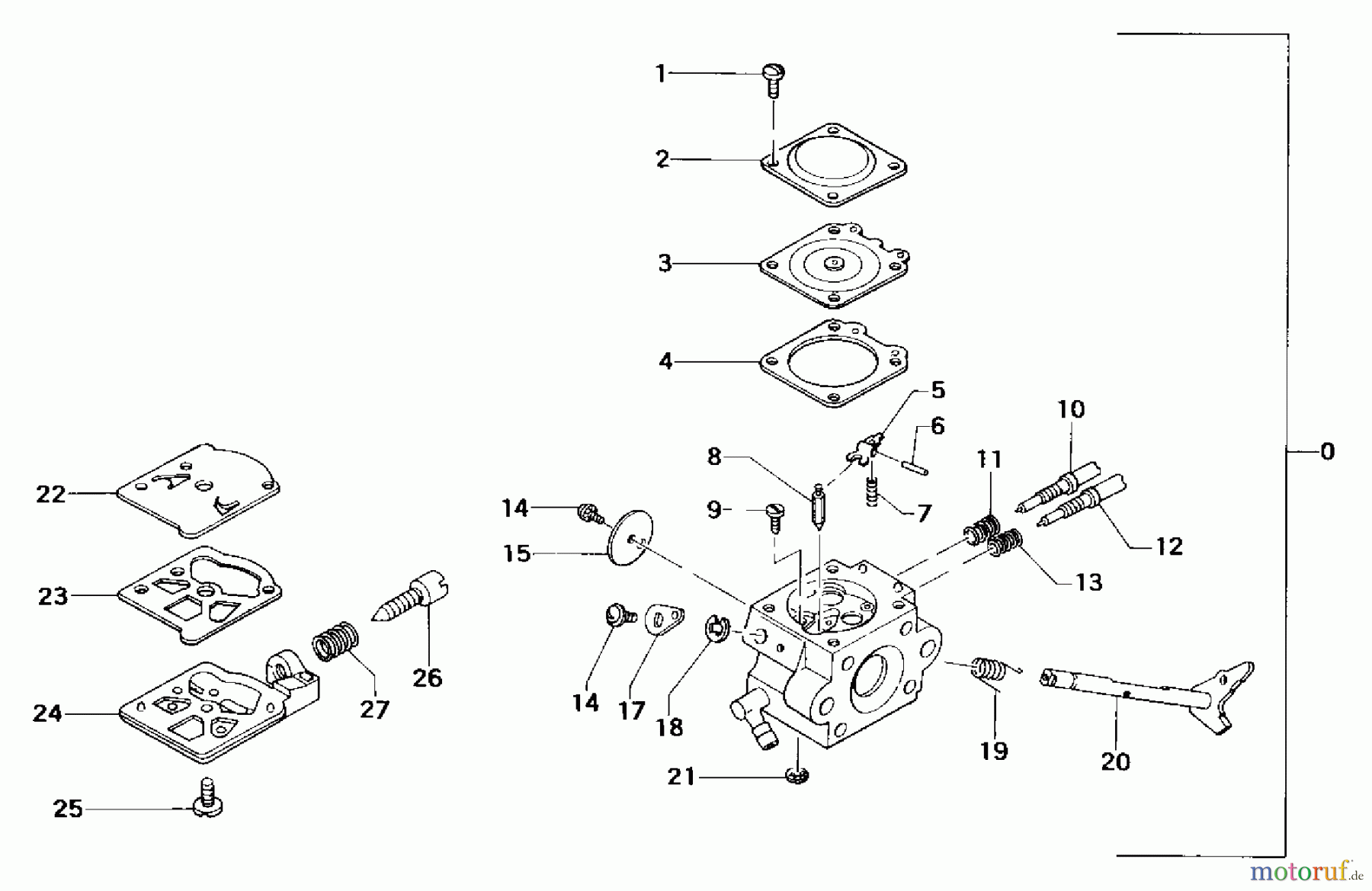 Tanaka Motorsägen ECS-3500 - Tanaka Chainsaw Carburetor