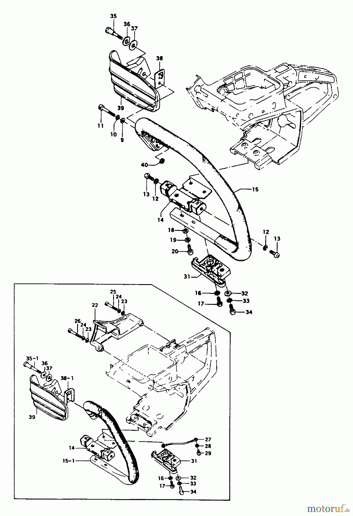 Tanaka Motorsägen ECS-351 - Tanaka Chainsaw Handle