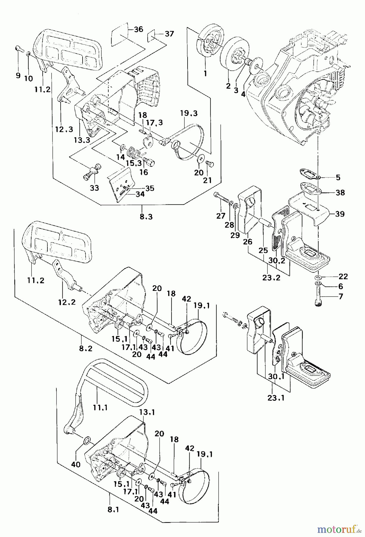 Tanaka Motorsägen ECS-370 - Tanaka Chainsaw Clutch & Brake