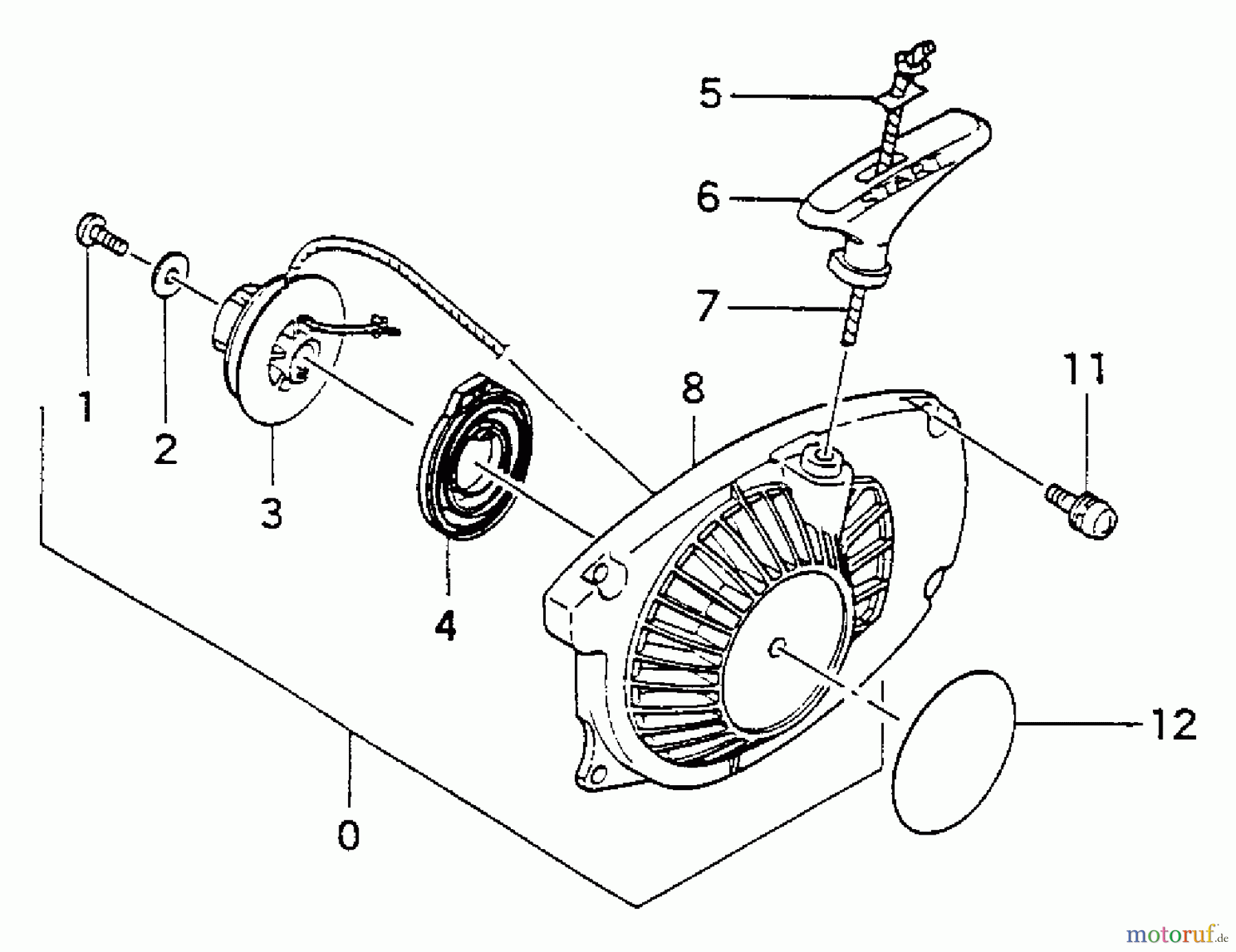 Tanaka Motorsägen ECS-4000B - Tanaka Chainsaw Recoil Starter
