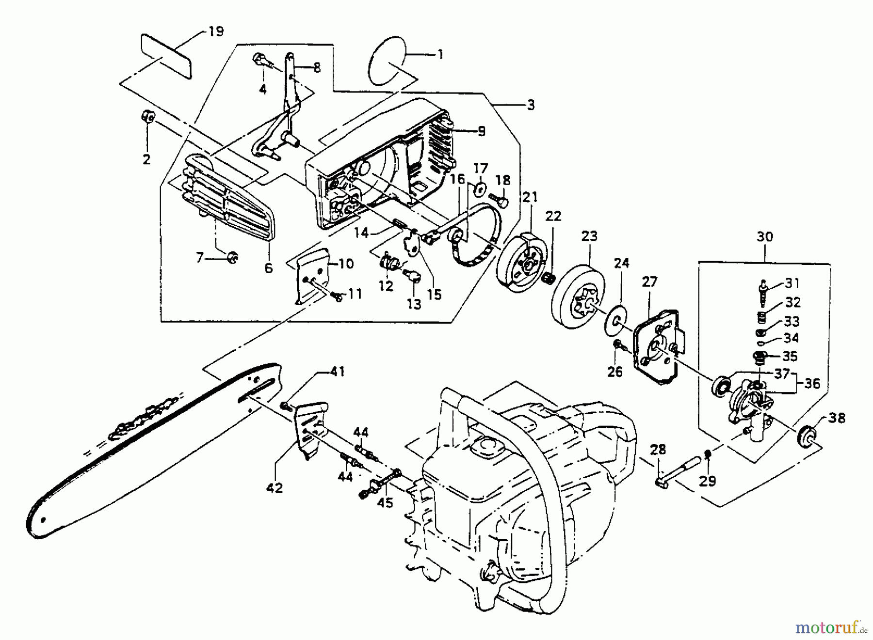 Tanaka Motorsägen ECS-4000B - Tanaka Chainsaw Side Case