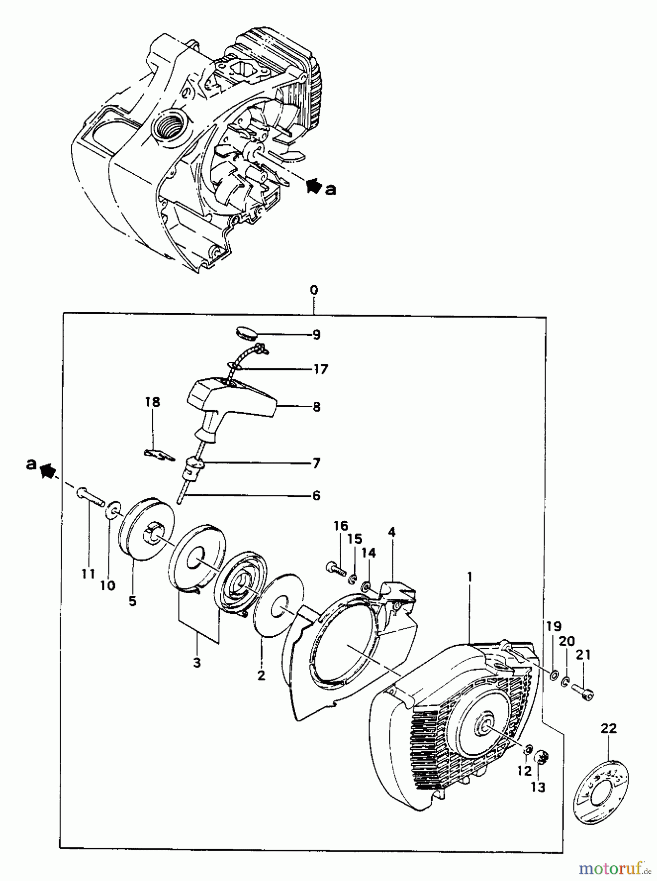 Tanaka Motorsägen ECS-415 - Tanaka Chainsaw Recoil Starter
