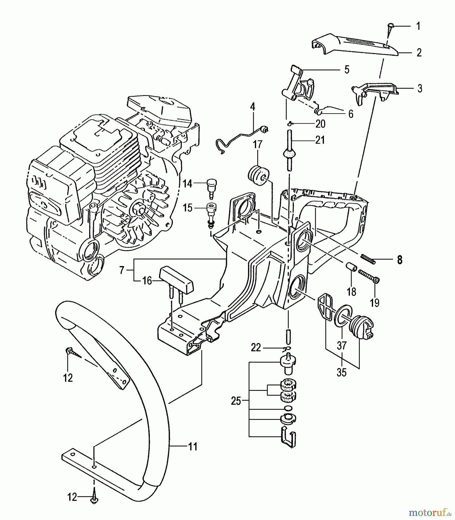  Tanaka Motorsägen ECV-4501 - Tanaka Chainsaw Handles