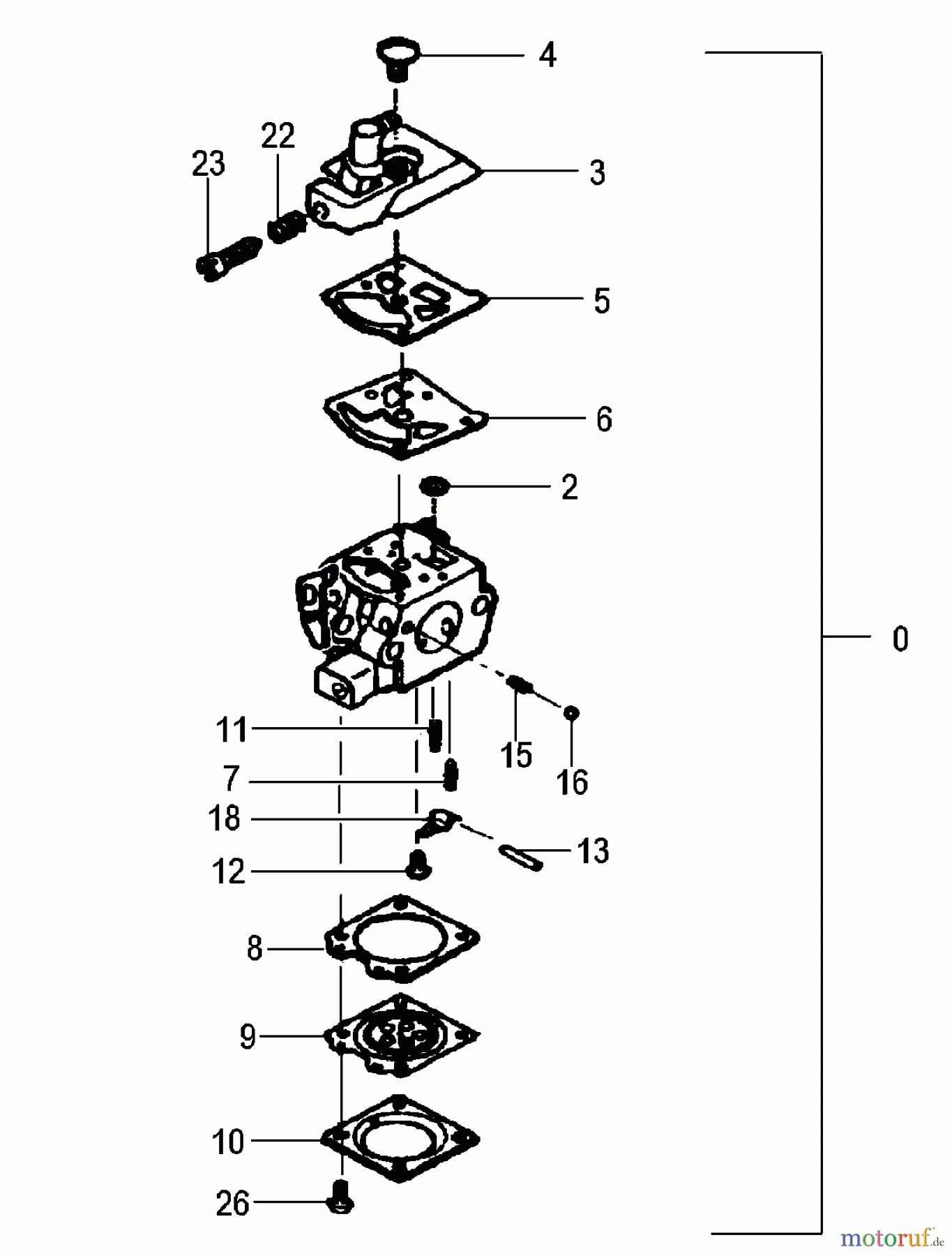  Tanaka Motorsägen ECV-5601 - Tanaka Chainsaw Carburetor
