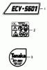 Tanaka ECV-5601 - Chainsaw Ersatzteile Decals
