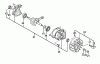 Tanaka TCS-3401 - Professional Pruning Saw Ersatzteile Flywheel, Starter Pawls, Crankcase